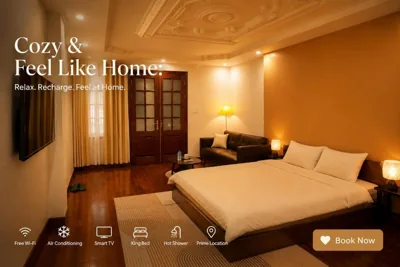 带浴缸的豪华双人间 — Villi Old Quarter Homestay